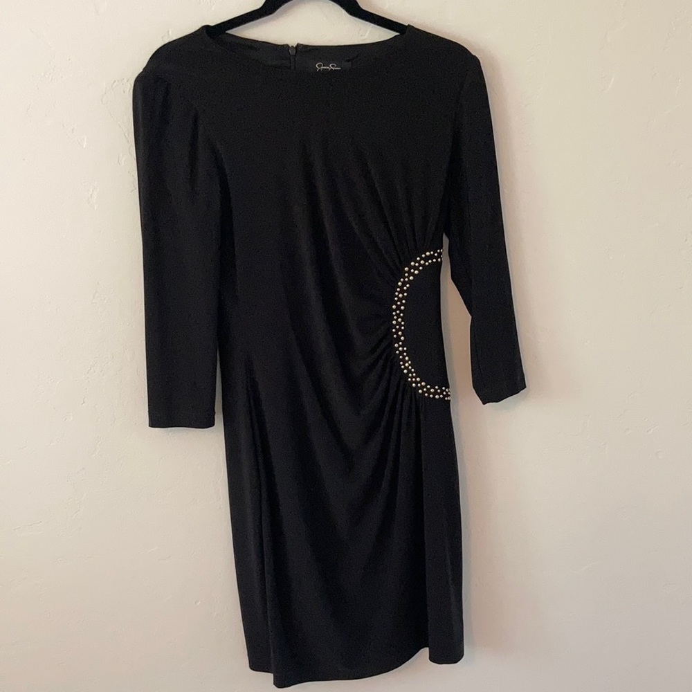 Jessica Simpson brand.  size 6. Black with gold beads on side